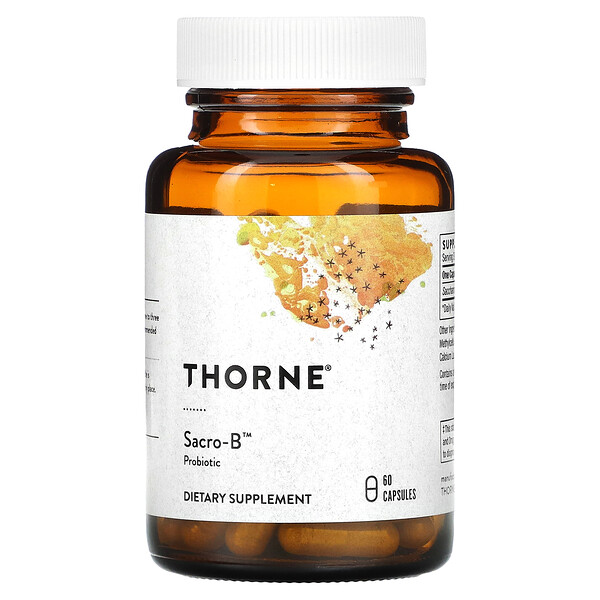 Sacro-B, Пробиотик - 60 капсул - Thorne Thorne