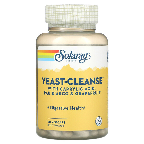 Yeast-Cleanse, 90 растительных капсул Solaray