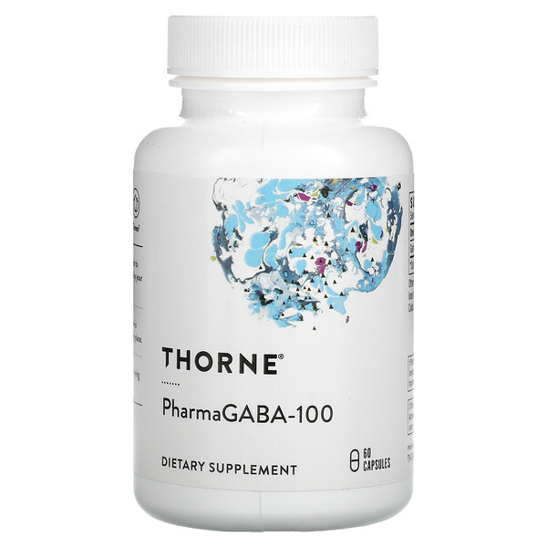 PharmaGABA-100, 60 капсул Thorne Research
