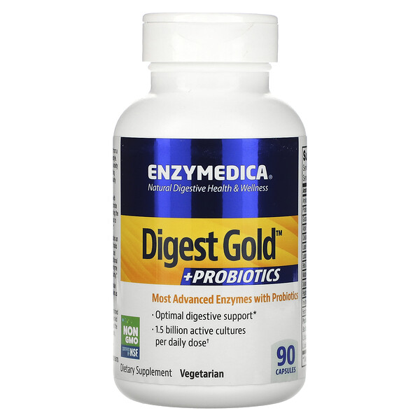 Digest Gold + Пробиотики - 90 капсул - Enzymedica Enzymedica
