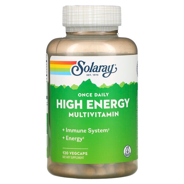 Once Daily, High Energy, Multi-Vita-Min, 120 растительных капсул Solaray
