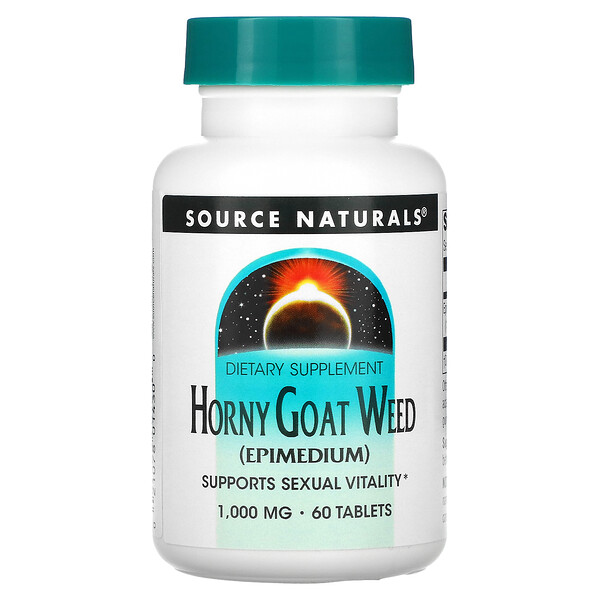 Horny Goat Weed - 1000 мг - 60 таблеток - Source Naturals Source Naturals