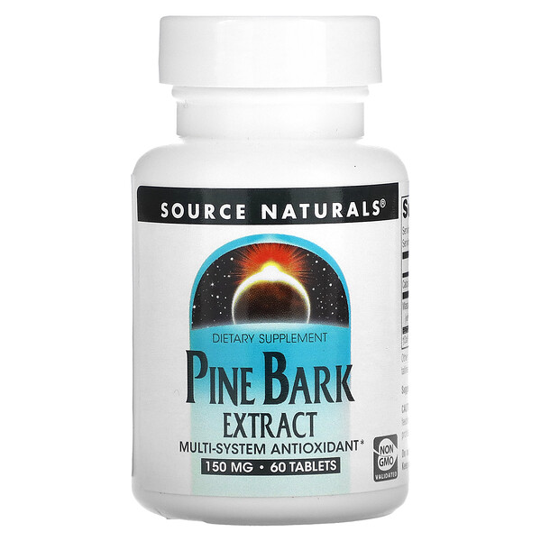 Экстракт коры сосны - 150 мг - 60 таблеток - Source Naturals Source Naturals