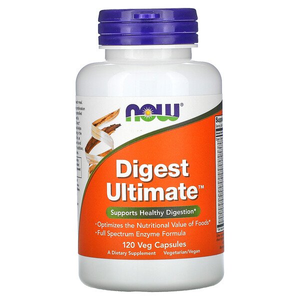 Digest Ultimate - Ферменты для пищеварения - 120 вегетарианских капсул - NOW Foods NOW Foods