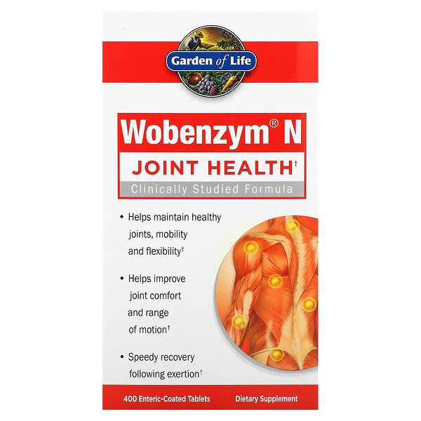 Joint Health, 400 Enteric-Coated Tablets (Таблетки с покрытием) Wobenzym