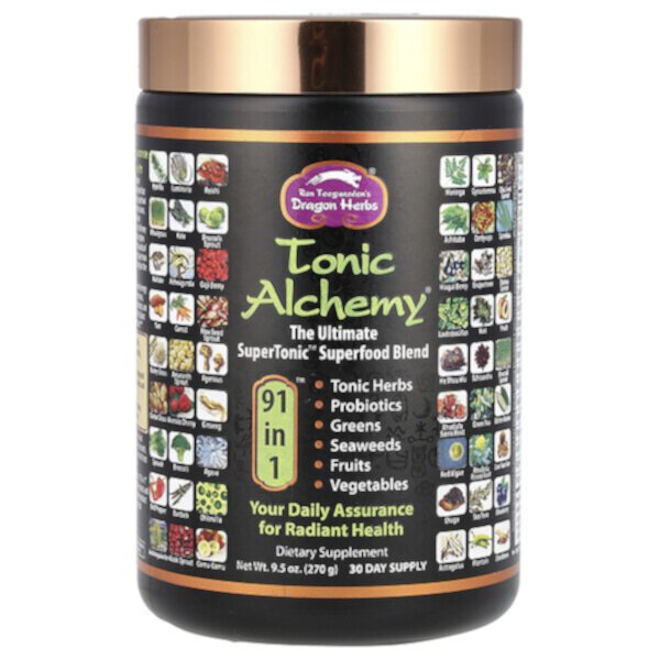 Tonic Alchemy, The Ultimate SuperTonic Superfood Blend, 9.5 oz (Унции) (270 g) Dragon Herbs