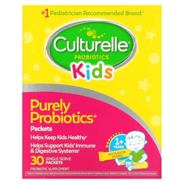 Kids, Чисто пробиотики, 30 пакетиков на одну порцию Culturelle
