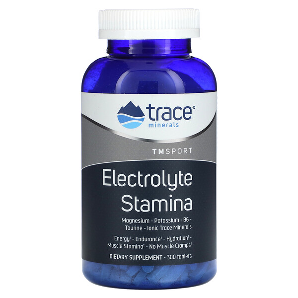 TM Sport, Electrolyte Stamina, 300 таблеток Trace Minerals Research