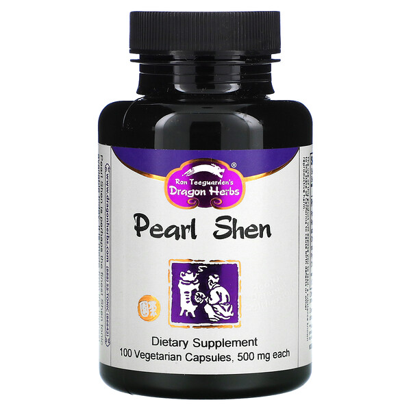 Pearl Shen, 500 мг, 100 вегетарианских капсул Dragon Herbs