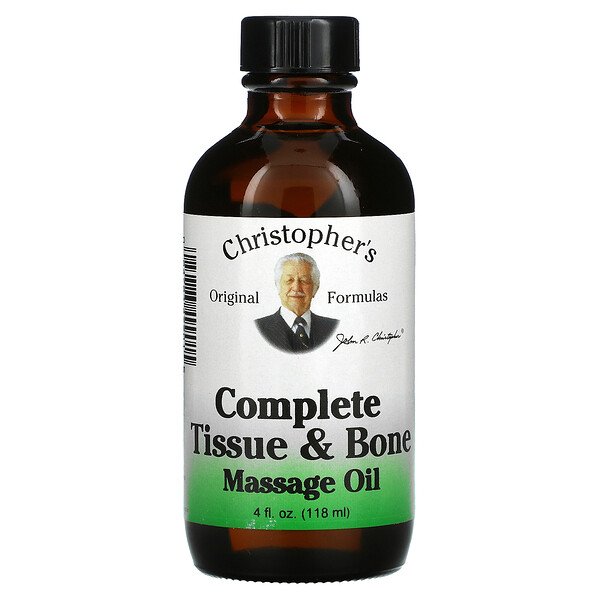 Комплексное массажное масло для тканей и костей, 4 жидких унции (118 мл) Christopher's