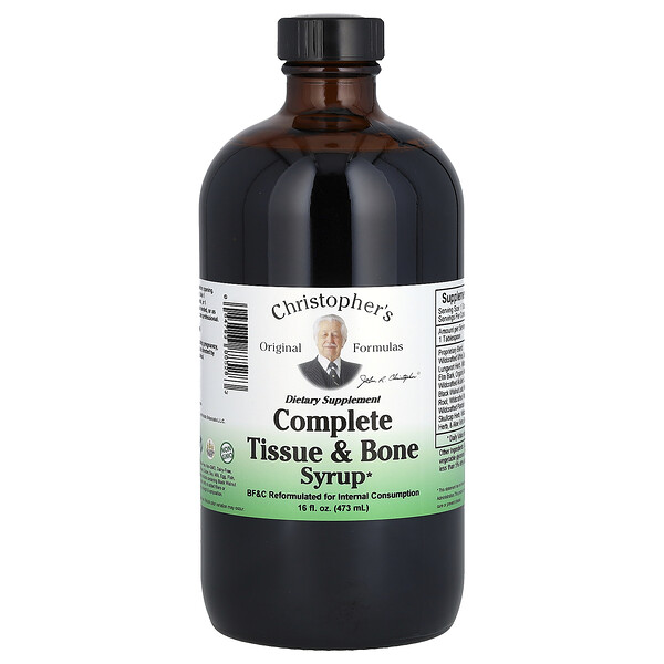 Complete Tissue & Bone Syrup, 16 fl oz (Жидкие унции) (473 ml) Christopher's