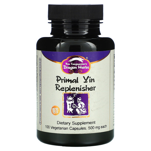 Primal Yin Replenisher, 500 мг, 100 вегетарианских капсул Dragon Herbs