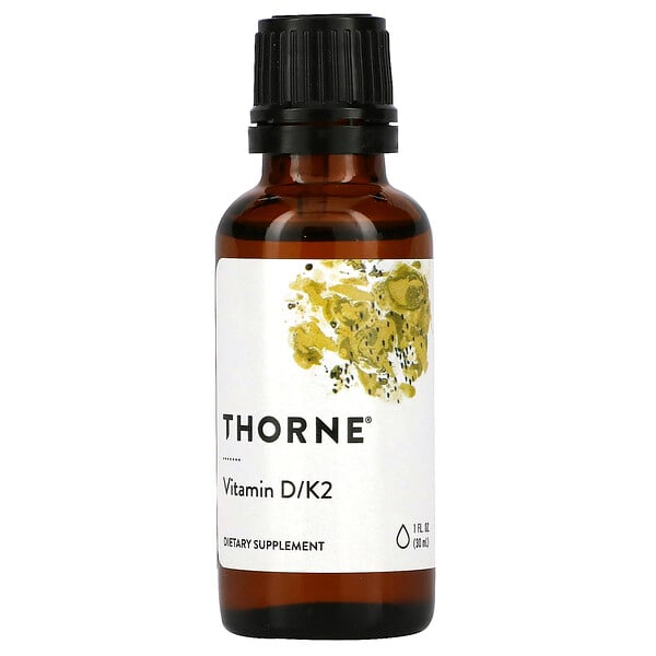 Витамин D/K2, 1 жидкая унция (30 мл) Thorne