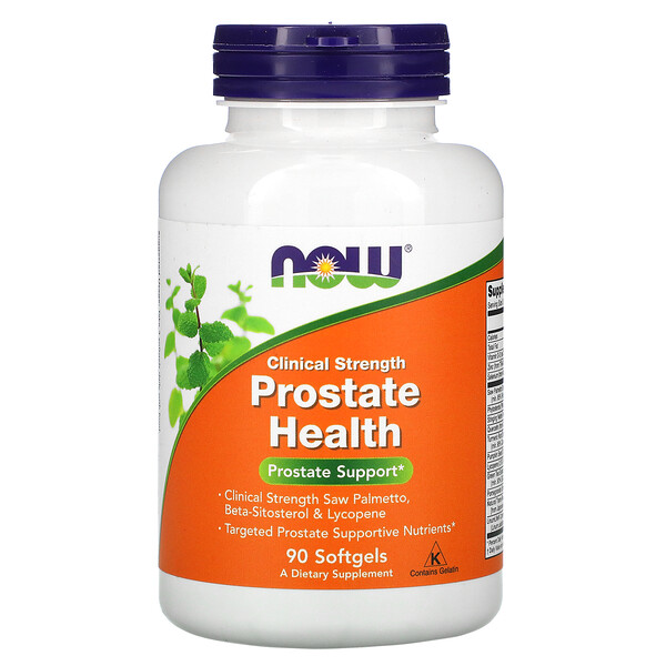 Clinical Strength Prostate Health, 90 гелевых капсул NOW Foods