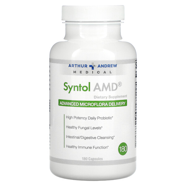 Syntol AMD, улучшенная доставка микрофлоры, 500 мг, 180 капсул Arthur Andrew Medical