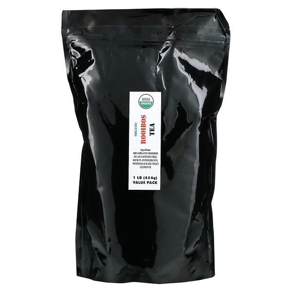 Органический чай ройбуш, без кофеина, 1 фунт (454 г) J&R Port Trading Co.