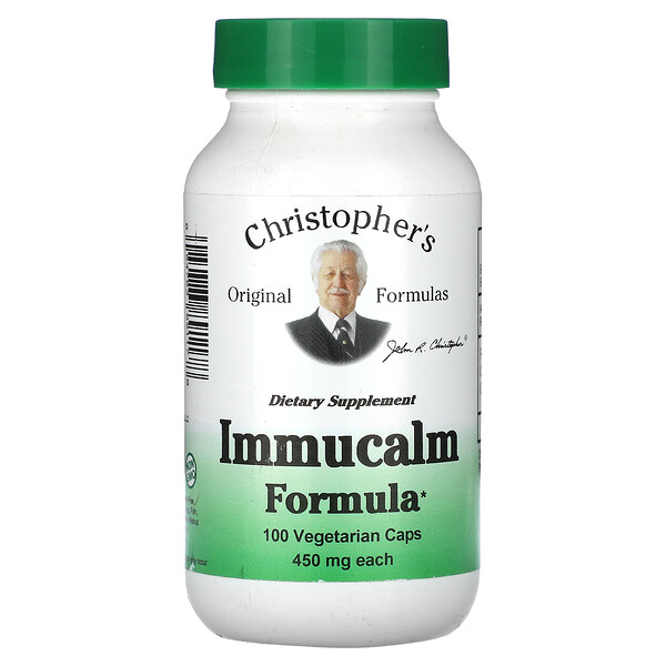 Immucalm Formula, 450 мг, 100 вегетарианских капсул Christopher's