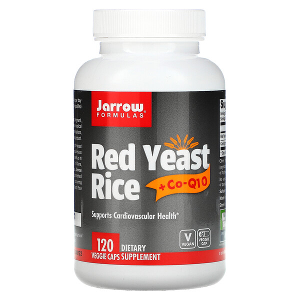 Красный дрожжевой рис + коэнзим Q10, 120 вегетарианских капсул Jarrow Formulas