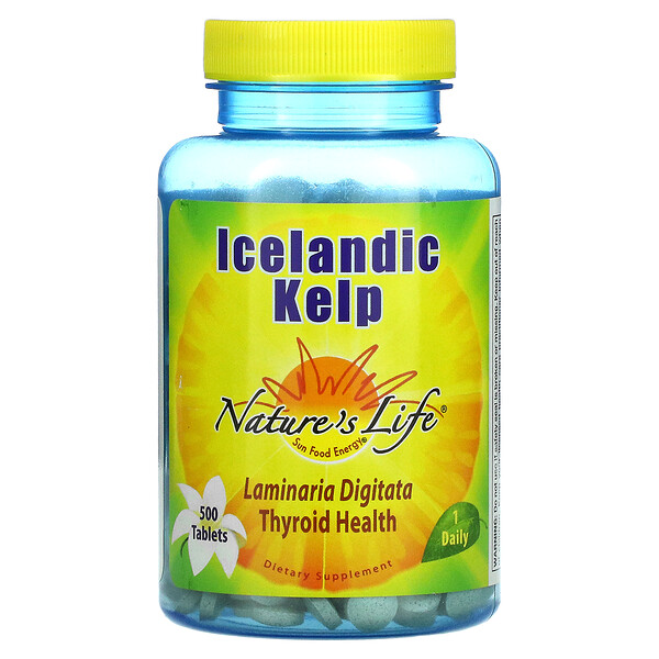 Исландский ламинария - 500 таблеток - Nature's Life Nature's Life