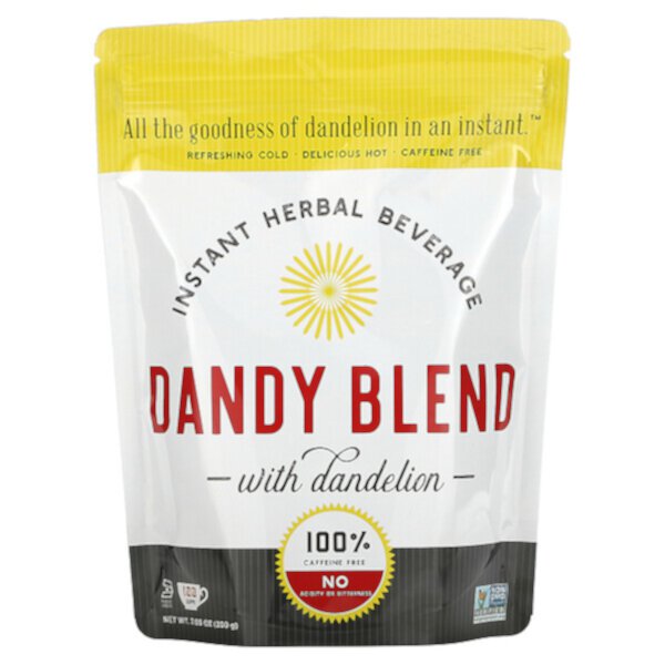 Быстрорастворимый травяной напиток с одуванчиком, без кофеина, 7,05 унций (200 г) Dandy Blend