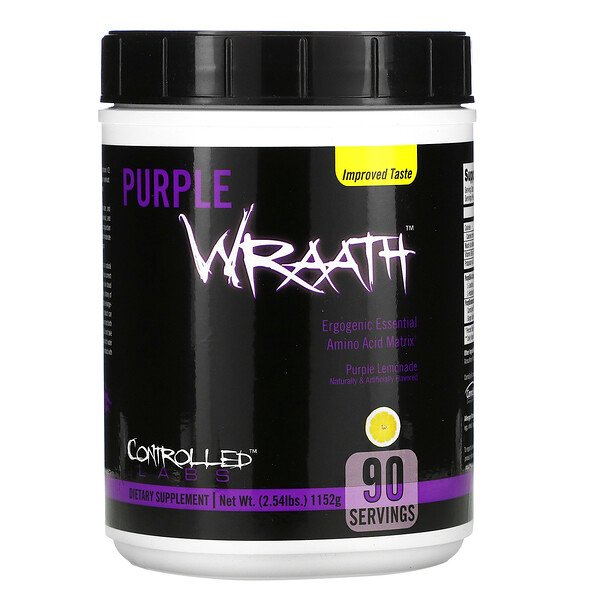 Purple Wraath, Фиолетовый лимонад, 2,44 фунта (1108 г) Controlled Labs