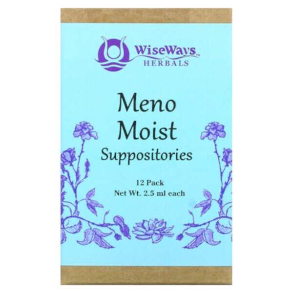 Meno влажные суппозитории, 12 упаковок по 2,5 мл каждая WiseWays Herbals