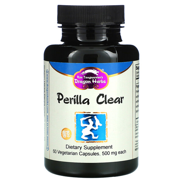 Perilla Clear, 500 мг, 60 вегетарианских капсул Dragon Herbs