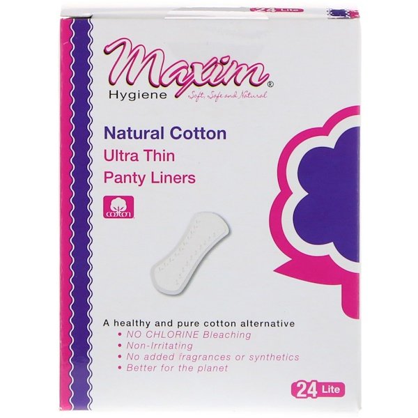 Ультратонкие ежедневные прокладки, легкие, 24 ежедневных прокладки Maxim Hygiene Products