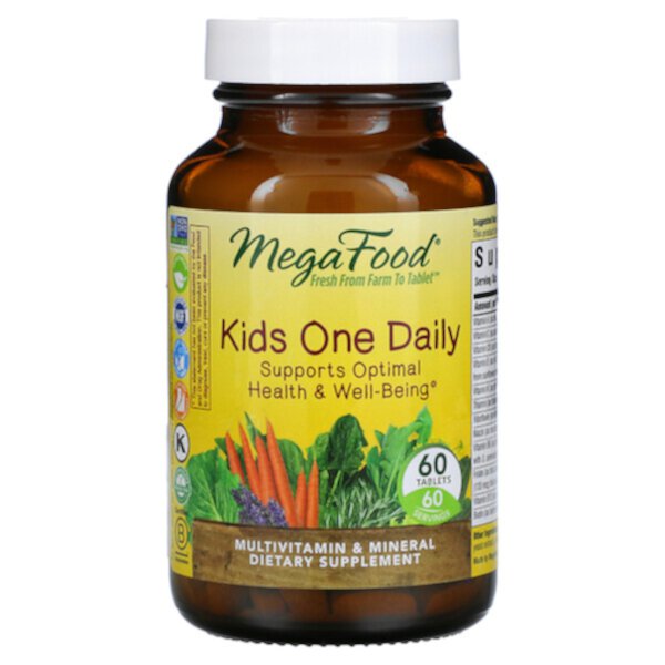 Kids One Daily, 60 таблеток MegaFood