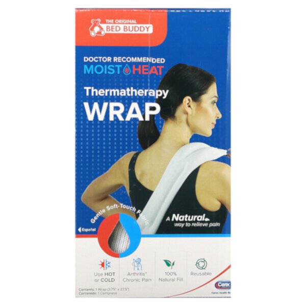 Bed Buddy, Moist Heat, Thermatherapy Wrap, 1 Wrap Carex