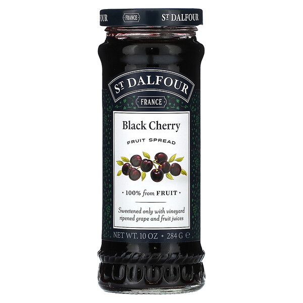 Black Cherry, Deluxe Black Cherry Spread, 10 унций (284 г) St. Dalfour