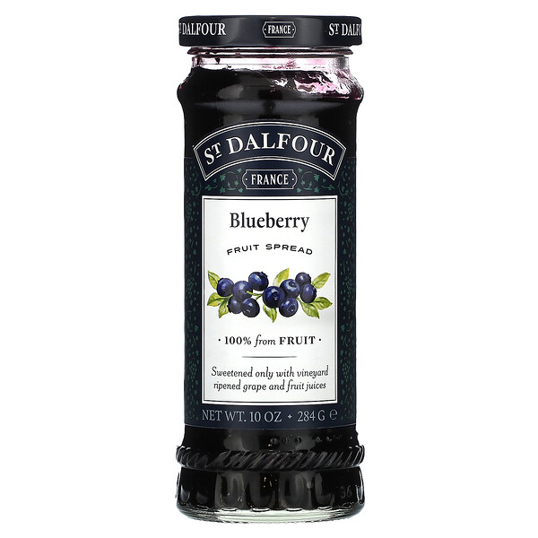 Wild Blueberry, Роскошная паста из дикой черники, 10 унций (284 г) St. Dalfour