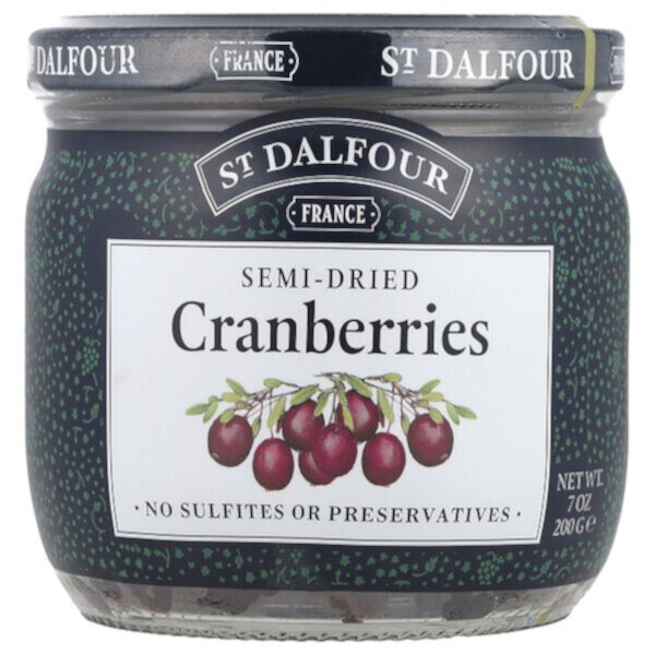 Super Plump Premium Cranberries, 7 унций (200 г) St. Dalfour