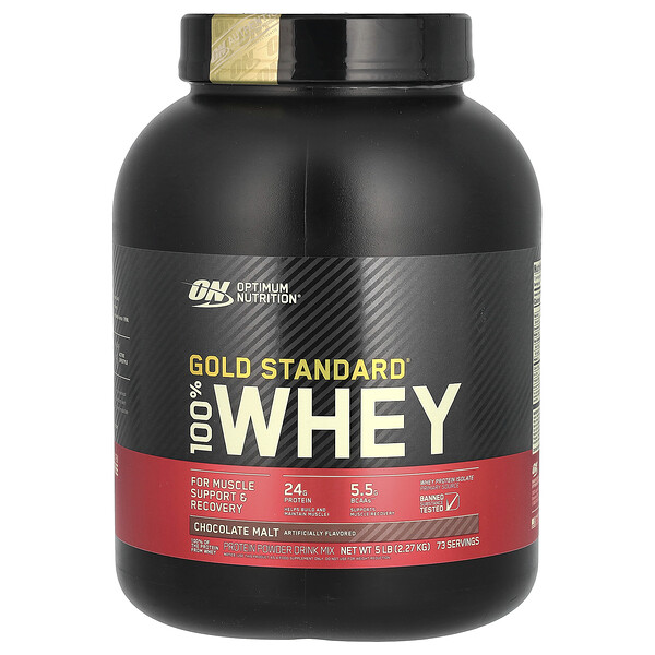 Gold Standard 100% Whey, Шоколадный ячменный солод - 2.27 кг - Optimum Nutrition Optimum Nutrition