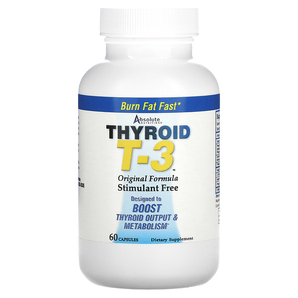Thyroid T-3, Оригинальная формула - 60 капсул - Absolute Nutrition Absolute Nutrition