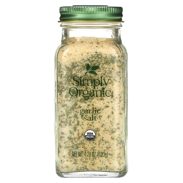 Чесночная соль, 4,70 унции (133 г) Simply Organic