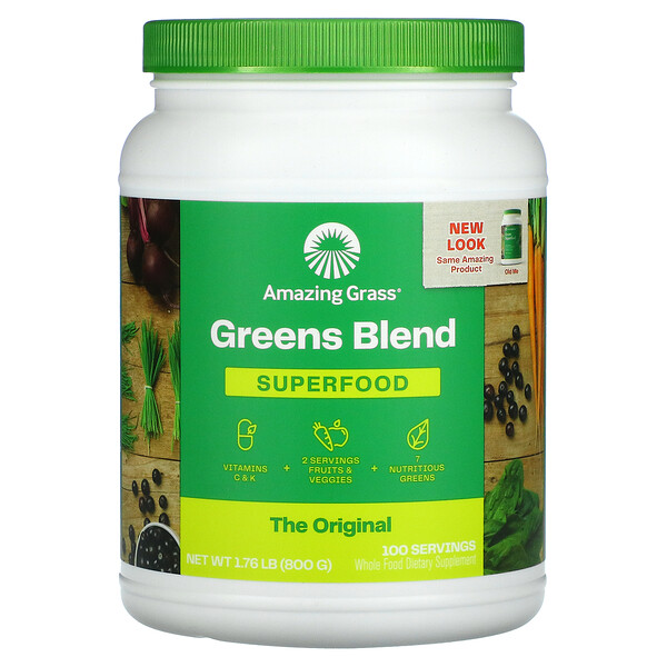 Greens Blend Superfood, The Original, 1,76 фунта (800 г) Amazing Grass