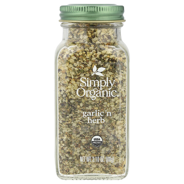 Garlic 'N Herb, 3,10 унции (88 г) Simply Organic