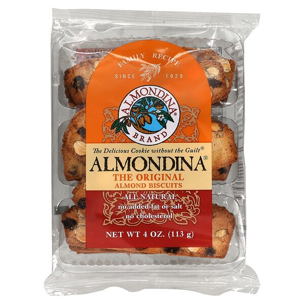 Оригинальное миндальное печенье, 4 унции (113 г) Almondina
