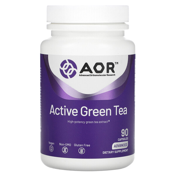 Активный зеленый чай, 90 капсул Advanced Orthomolecular Research AOR