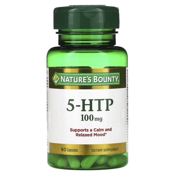 5-HTP, 100 мг, 60 капсул - Nature's Bounty Nature's Bounty