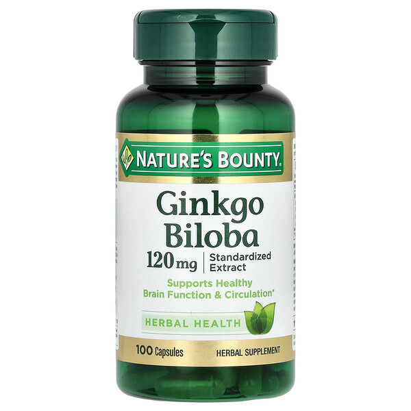 Гинкго Билоба - 120 мг - 100 капсул - Nature's Bounty Nature's Bounty