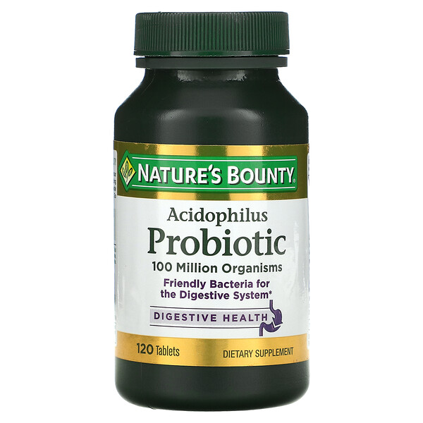 Ацидофильный пробиотик, 120 таблеток Nature's Bounty