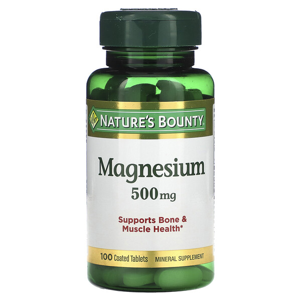 Магний - 500 мг - 100 покрытых таблеток - Nature's Bounty Nature's Bounty