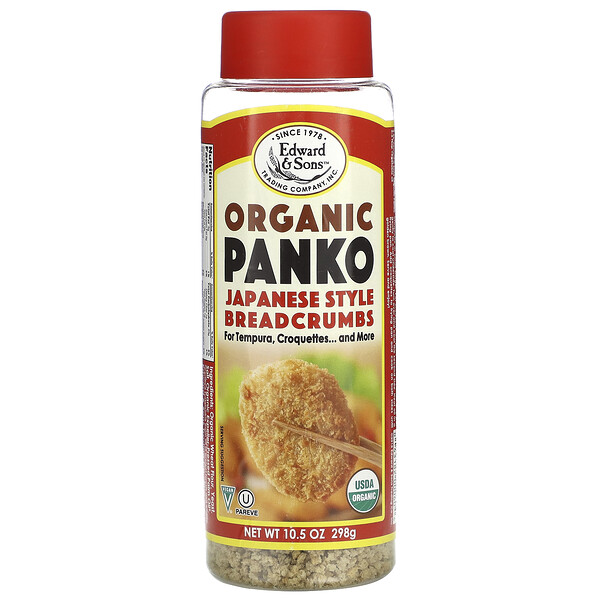 Organic Panko, Панировочные сухари в японском стиле, 10,5 унций (298 г) Edward & Sons