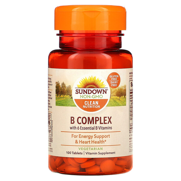 B-комплекс, 100 таблеток Sundown Naturals