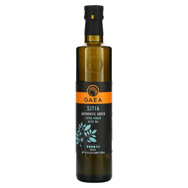 Оливковое масло первого отжима Sitia, насыщенное, 16,9 жидких унций (500 мл) Gaea