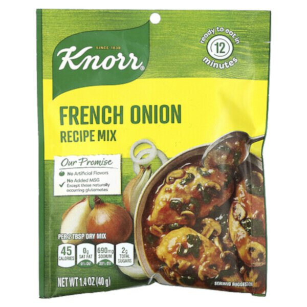 Смесь рецептов французского лука, 1,4 унции (40 г) Knorr