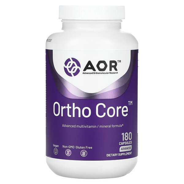 Ortho Core, 180 Capsules (Капсулы) Advanced Orthomolecular Research AOR