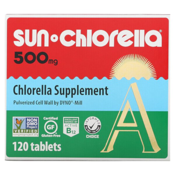 Хлорелла, 500 мг, 120 таблеток Sun Chlorella